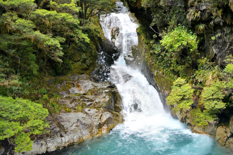 Way-to-Milford-Sound-Waterfalls